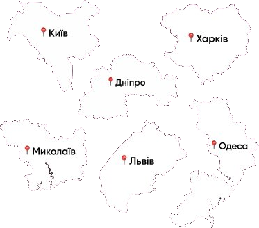 Карта міст України
