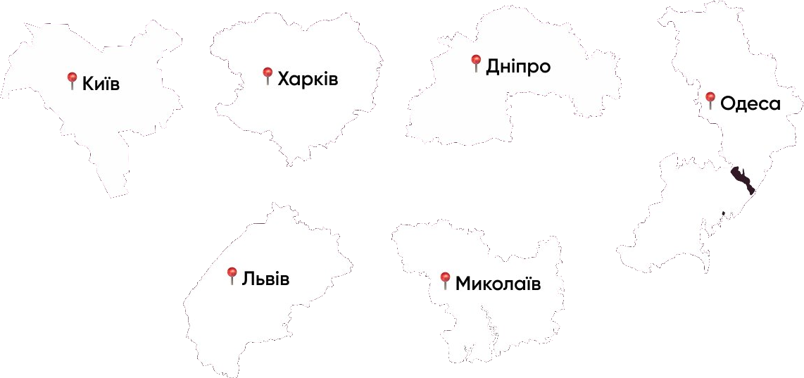 Карта міст України